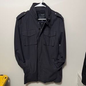 RVCA Men's Dark Gray Military Jacket